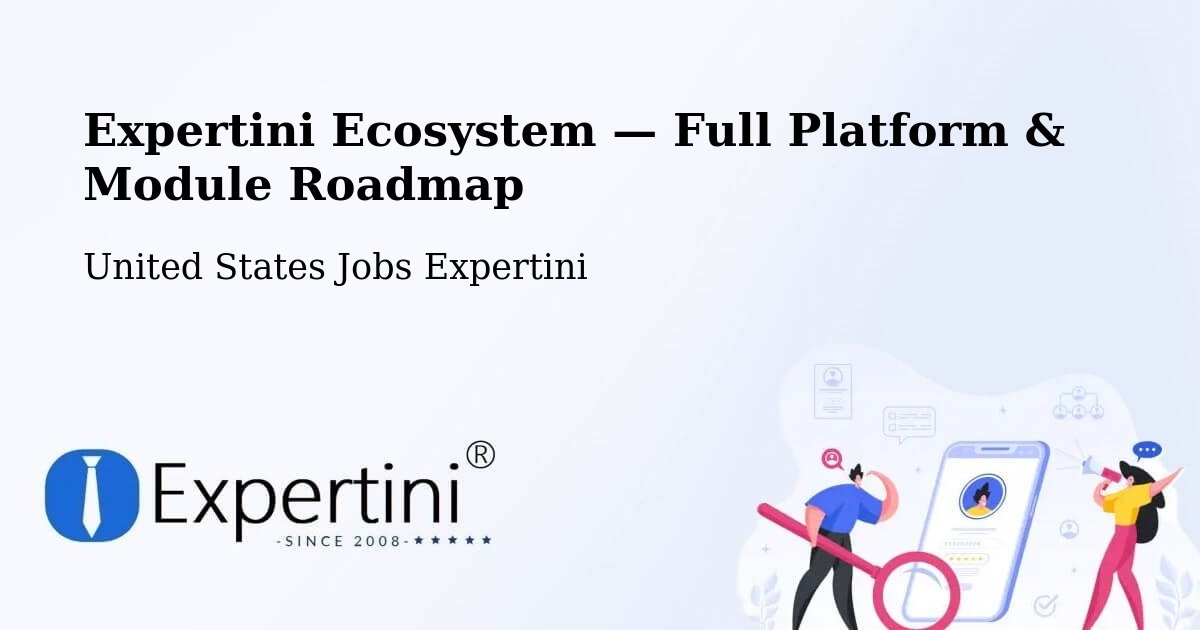 Expertini Ecosystem — Full Platform & Module Roadmap – Toronto